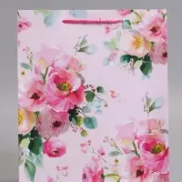 Пакет подарочный ламинированный "Комплимент" 26 х 12 х 32 см