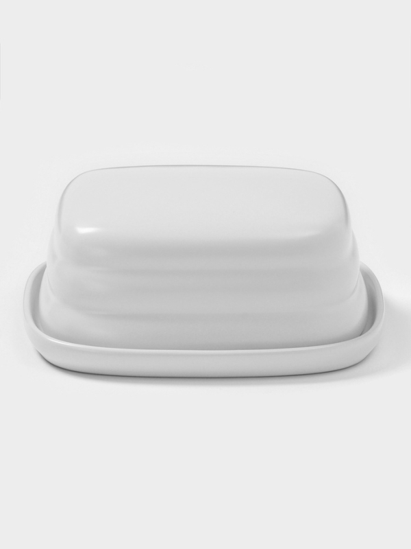 Маслёнка Доляна «Зефир», 16×13,5×5 см, керамика, белая Маслёнка Доляна «Зефир», 16×13,5×5 см, керамика, белая