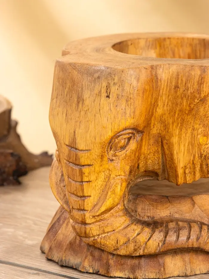 Подставка под бутылки «Голова слона», 15×15×17 см, дерево Пиннис, коричневая Подставка под бутылки «Голова слона», 15×15×17 см, дерево Пиннис, коричневая