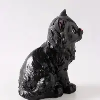 Копилка для денег &laquo;Котенок большой&raquo; 20 см, чёрная
