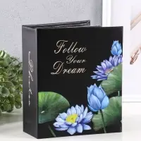 Фотоальбом 304ф 10X15см, ПП карм., 2ф на стр, черные страницы