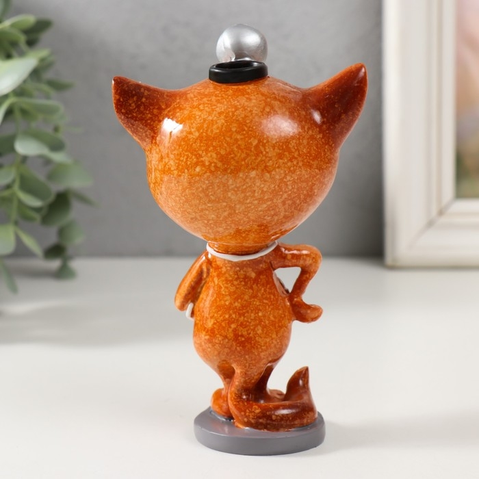 Сувенир полистоун лак Сувенир полистоун лак "Котик-врач с фонендоскопом" 8,3х6,2х13,8 см