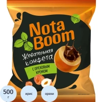 Ирис жевательный Нота Бум с ореховой начинкой, 500г НК160