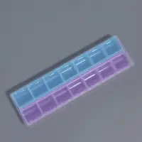 Органайзер для хранения мелочей, 14 ячеек, 21.5&times;6.5&times;2.3 см, МИКС