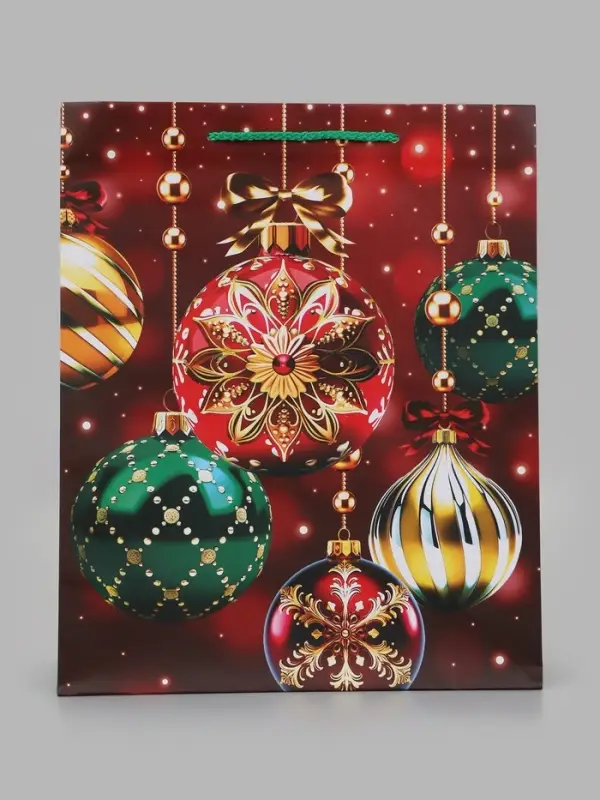 Пакет подарочный &laquo;Новогодняя коллекция&raquo;, 26&times;12&times;32 см