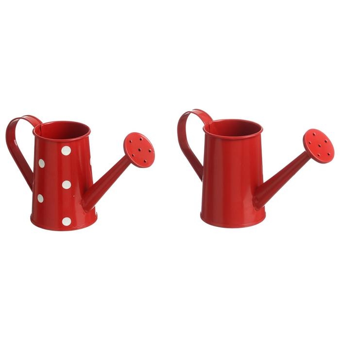 Кашпо «Лейка», 15×7×8 см, красное Кашпо «Лейка», 15×7×8 см, красное