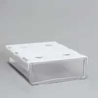 Ящик подвесной, 1 секция, с клеевой основой, 20&times;17&times;6 см, белый, прозрачный
