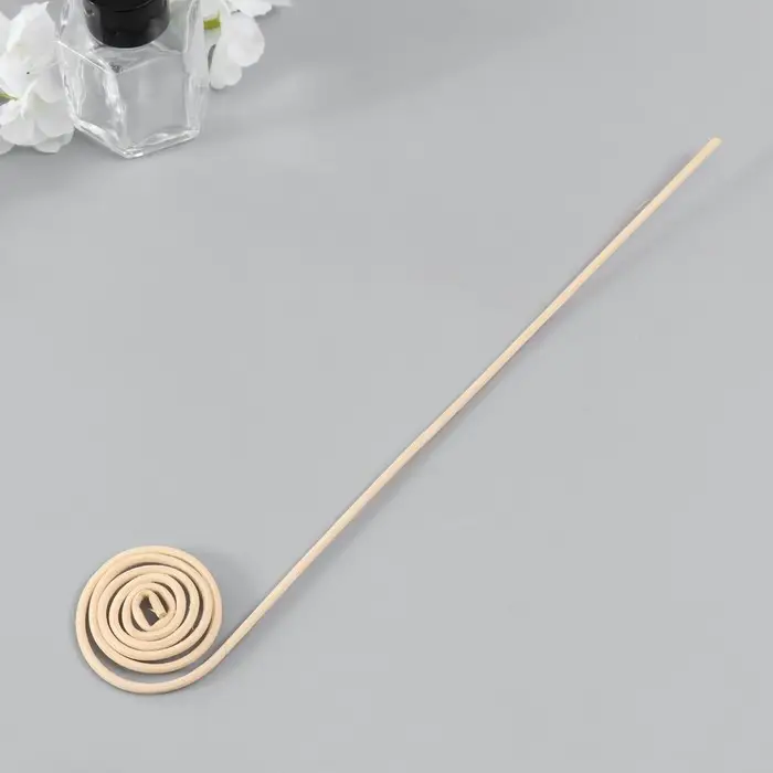 Палочка для аромадиффузора из ротанга Палочка для аромадиффузора из ротанга "Спираль в форме ракушки" натуральная 29 см