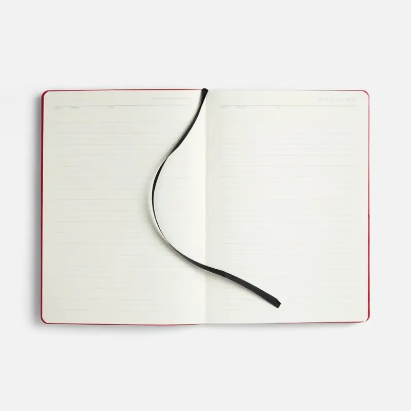 Ежедневник Doppio, недатированный, черный с красным Ежедневник Doppio, недатированный, черный с красным