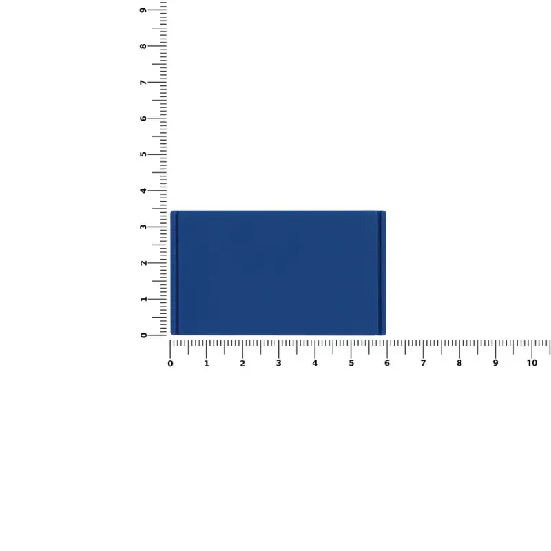 Лейбл из ПВХ Dzeta, M, синий