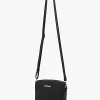 Сумка женская кросс-боди TEXTURA на молнии, 20&times;7&times;15 см, чёрная