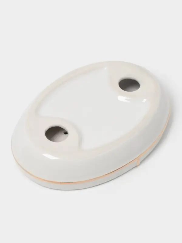 Аксессуары для ванной &laquo;Лайн&raquo;, 4 предмета: дозатор 400 мл, мыльница, 2 стакана, белые