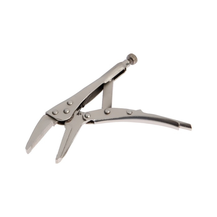 Зажим ручной ТУНДРА, удлиненный плоский захват, с фиксатором, 160 мм Зажим ручной ТУНДРА, удлиненный плоский захват, с фиксатором, 160 мм