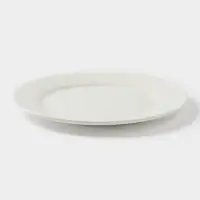 Тарелка Доляна White Label, d=20 см, утолщённый край, фарфор, белая