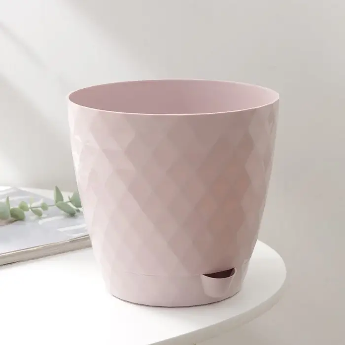 Горшок для цветов с прикорневым поливом «Румба», 3 л, розовый Горшок для цветов с прикорневым поливом «Румба», 3 л, розовый