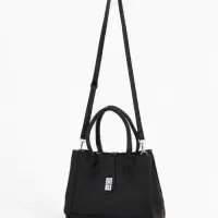 Сумка женская тоут TEXTURA на молнии, 31&times;11&times;21 см, чёрная