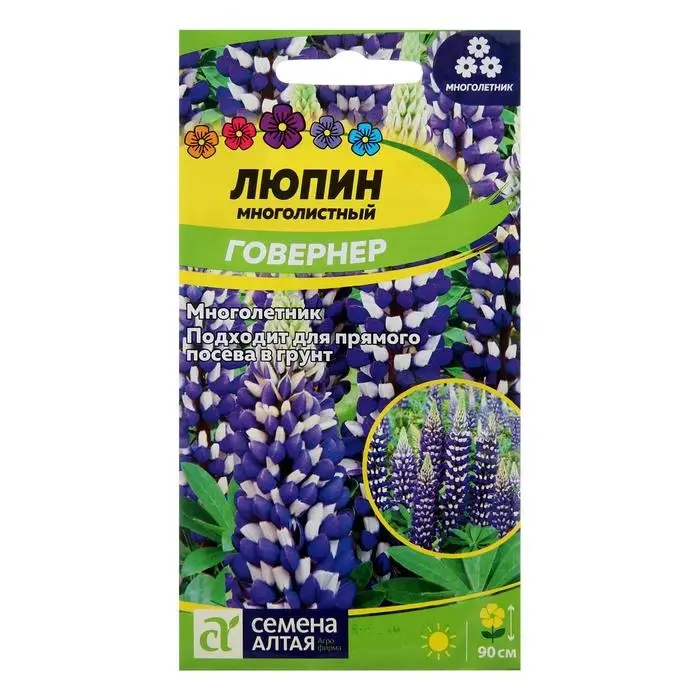 Семена цветов Люпин  Семена цветов Люпин "Говернер", ц/п,  0,3 г