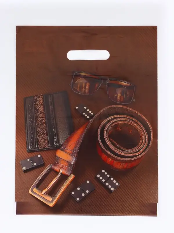 Пакет подарочный &laquo;Домино&raquo; полиэтиленовый с вырубной ручкой, 30&times;40 см, 30 мкм