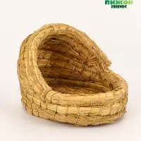 Гнездо для птиц плетёное из соломы, полузакрытое 15 х 10 х 10 см Гнездо для птиц плетёное из соломы, полузакрытое 15 х 10 х 10 см