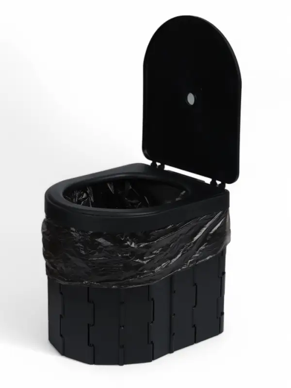 Туалет складной туристический Maclay, в комплекте 15 мешков, 12 пакетов абсорбента