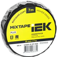 Изолента Х/Б 19мм 7м IEK MIXTAPE PLUS