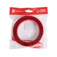 Клейкая лента TORSO, прозрачная, двусторонняя, акриловая 25 мм &times; 5 м