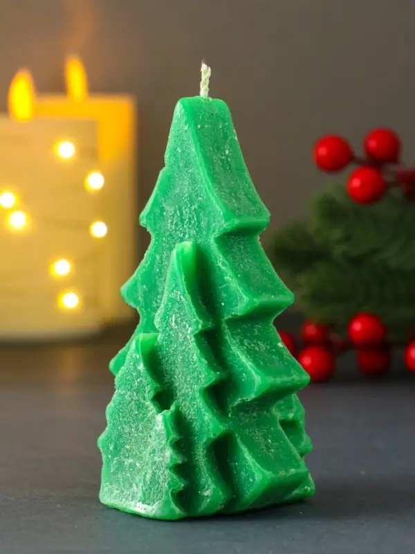 Свеча "Ёлочки в лесу" 70*110 мм