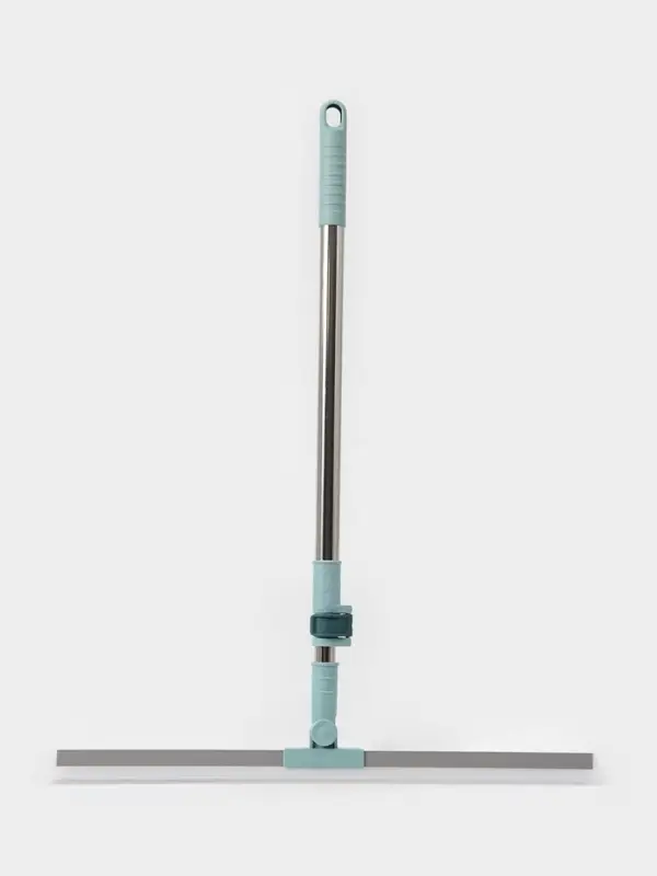 Водосгон для пола, силиконовый, поворотный сгон, 49 см, черенок нержавеющая сталь 58-97 см