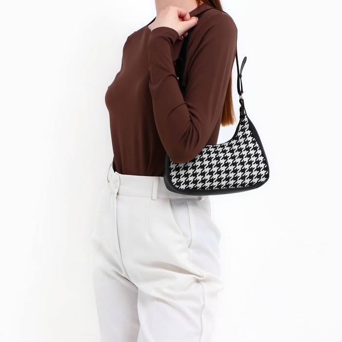 Сумка женская текстильная, 20х23х5.5 см, лапки Сумка женская текстильная, 20х23х5.5 см, лапки