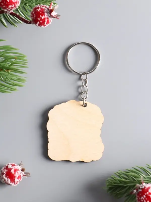 Набор брелоков новогодних (5 шт) "Новый год - 1", размер брелока 4,5 см