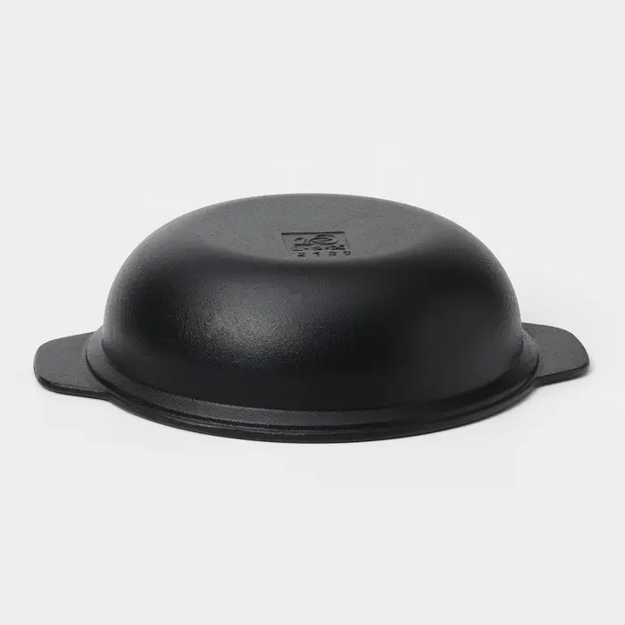 Жаровня, 2 л, d=24 см, с крышкой, чугун, чёрная