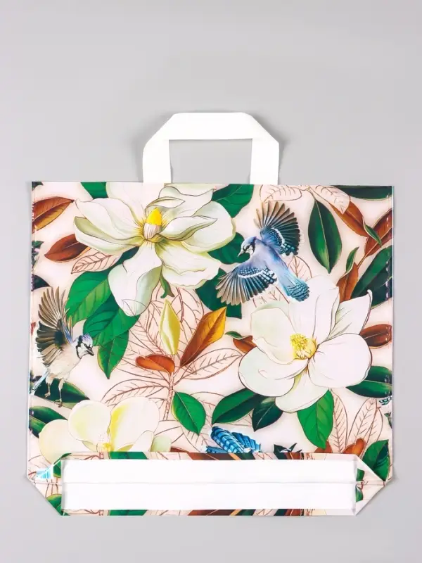 Пакет &laquo;Прятки в цветах&raquo;, полиэтиленовый с петлевой ручкой, 38&times;34 + 3 см, 70 мкм