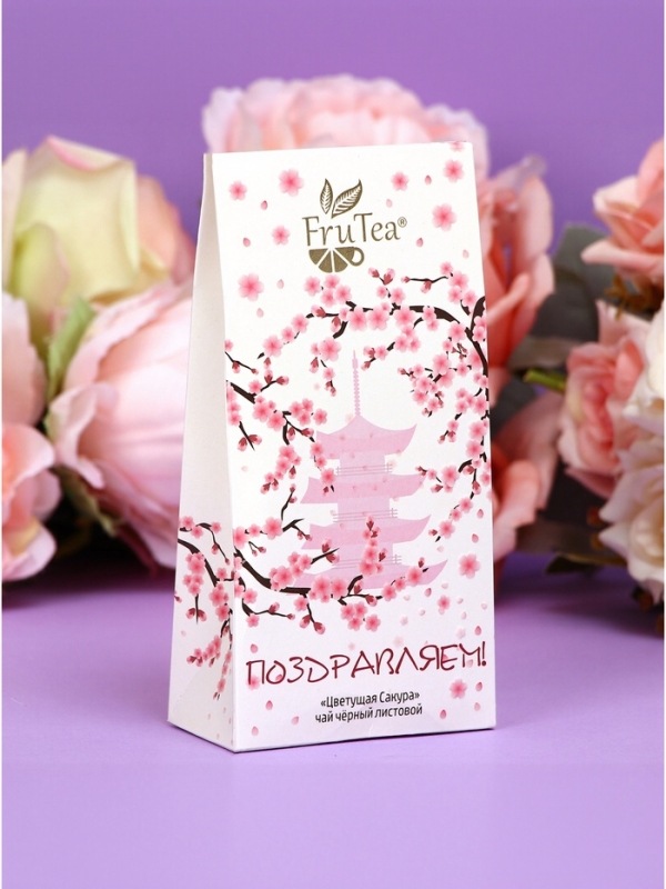 Чай черный листовой FruTea Чай черный листовой FruTea "Цветущая сакура", 50 г