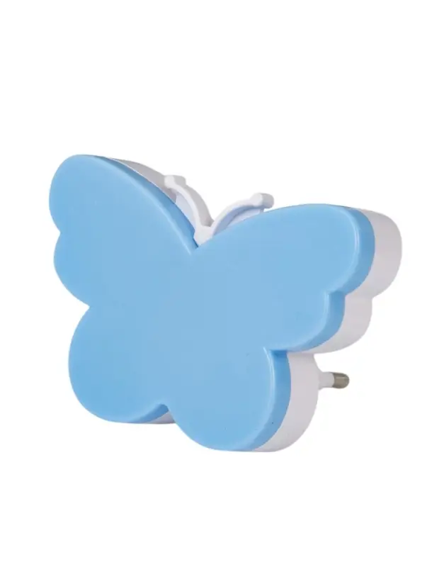 Ночник RISALUX &laquo;Бабочка&raquo;, LED, 1 Вт, синий, 9&times;6&times;6 см