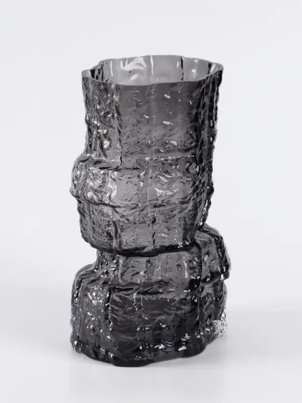 Ваза «Гоэтано», 24.5×13 см, стекло, чёрная