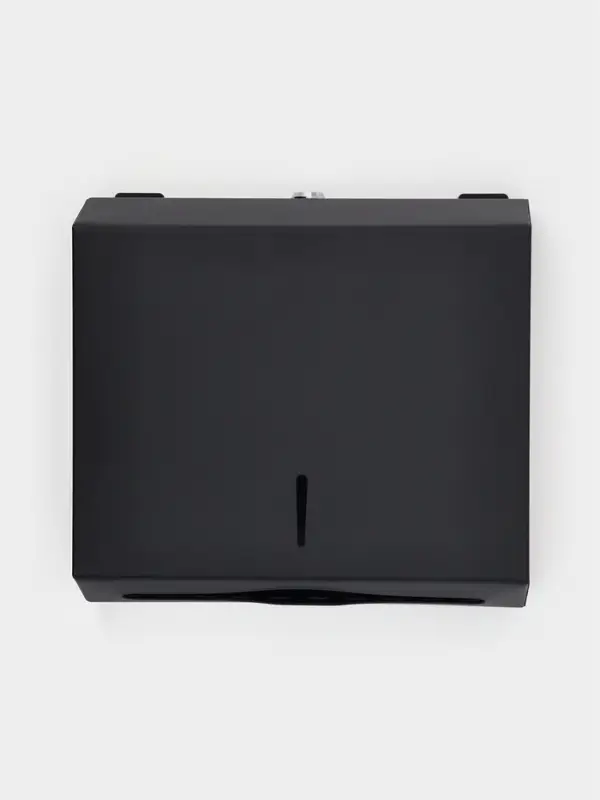 Диспенсер для бумажных полотенец в листах Stölz, 28.5×26.5×10 см, нержавеющая сталь, чёрный Диспенсер для бумажных полотенец в листах Stölz, 28.5×26.5×10 см, нержавеющая сталь, чёрный