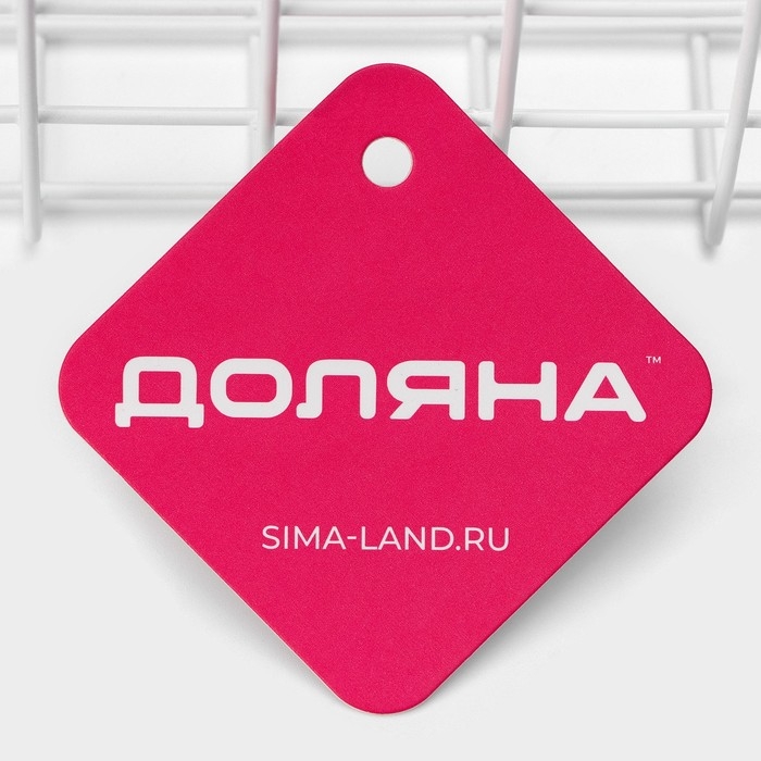 Корзина на липучках Доляна, 28,5×12×11,5 см, цвет белый Корзина на липучках Доляна, 28,5×12×11,5 см, цвет белый