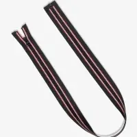 Молния &laquo;Трактор&raquo;, №5, разъёмная, замок автомат, 70 см, чёрная, красная, белая