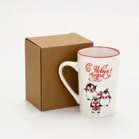 Кружка новогодняя керамическая &laquo;С Новым годом!&raquo;, 385 мл, ручная работа