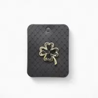 Брошь &laquo;Клевер&raquo;, контур, цвет золото