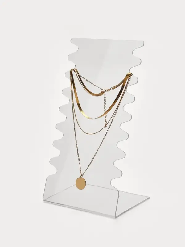 Подставка под колье, оргстекло 3 мм, 15&times;10&times;28 см, прозрачный