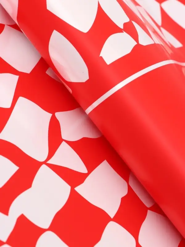 Пленка для цветов, красная, 57х57 см