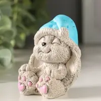 Фигурка гипс &laquo;Кролик в колпаке&raquo;, 7&times;5.5&times;5.5 см, цветной