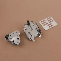Застёжка для сумки, 3.3×3.8 см, цвет серебряный
