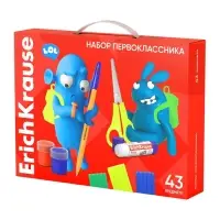 Набор первоклассника ErichKrause, 43 предмета, КЛАССНЫЙ, микс