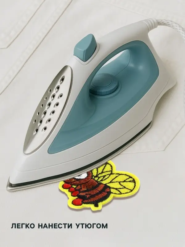 Термоаппликация «Пчёлка», 4×3.5 см, разноцветная Термоаппликация «Пчёлка», 4×3.5 см, разноцветная