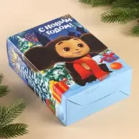 Коробка подарочная &laquo;С Новым годом!&raquo;, Чебурашка, 16&times;23&times;7.5