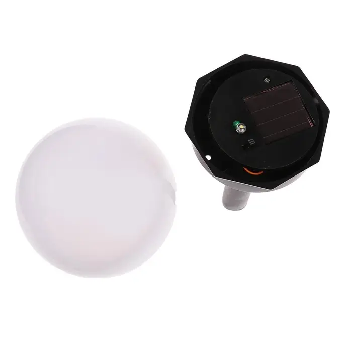 Садовый светильник &laquo;Малый шар&raquo;, уличный, на солнечной батарее, 10&times;32&times;10 см, 1 LED, свечение тёплое белое