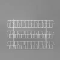 Стойка прикассовая 88.5&times;24&times;56 см, размер ячейки 12.5&times;12&times;13 см, белая