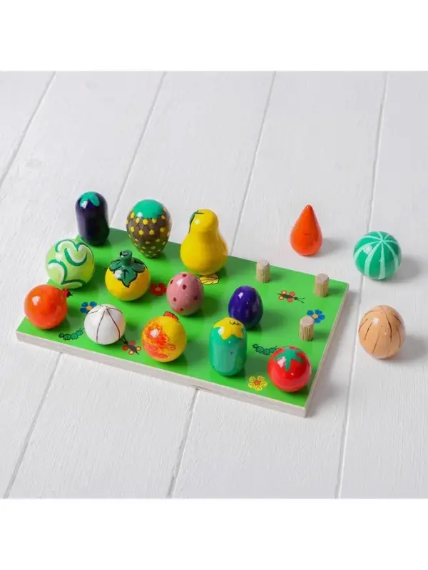 Счётный материал &laquo;Весёлая грядка&raquo;, набор 15 овощей